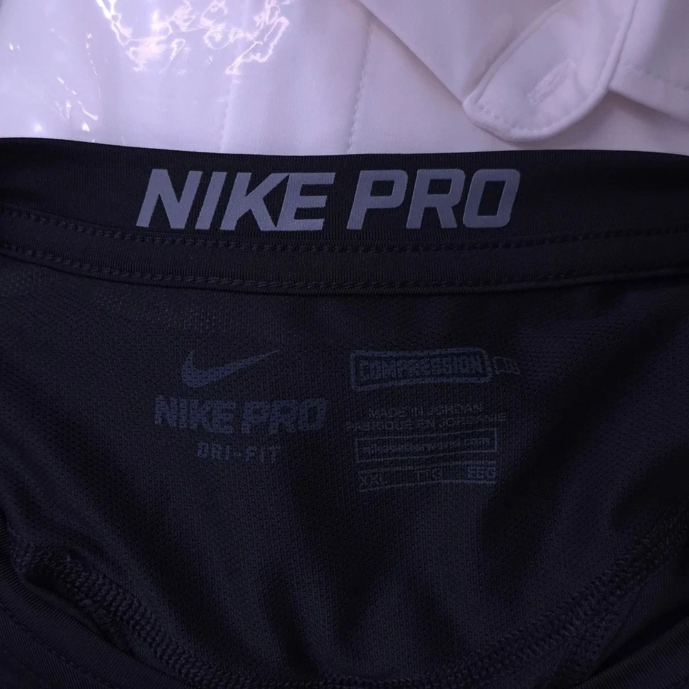 Nike Pro Dri-FIT Compression Shirt base layer 2XL Black Long Sleeve Performance